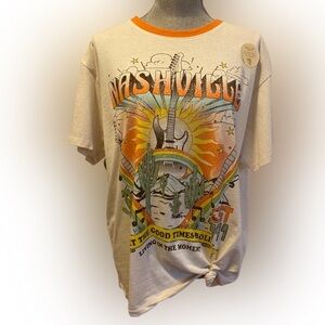 NWT Recycled Threads Nashville Graphic T-Shirt, Size XL